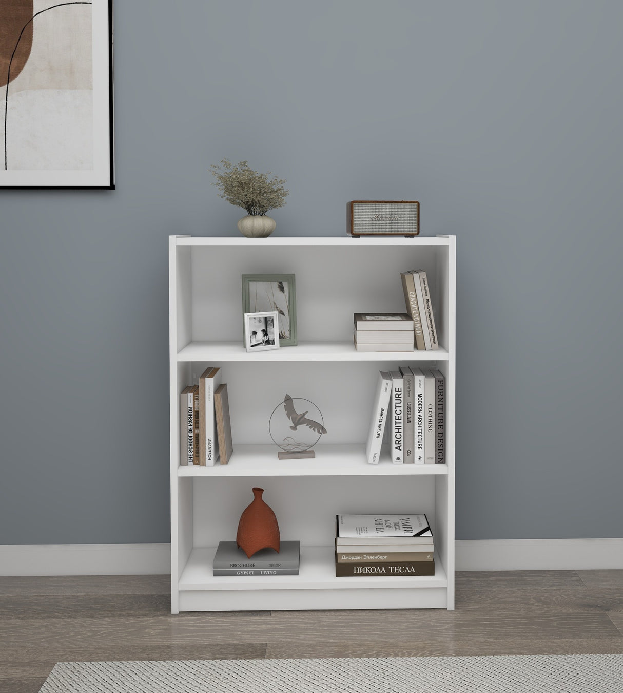 Bibliotecă Holiday, Diverse culori, 80x28x106 cm - Alb | SKU: 854KLN4702 | Bibliotecă Holiday, 80x28x106 cm, varianta Alb, produs pentru amenajarea locuinței, disponibil online în România la CasaMob