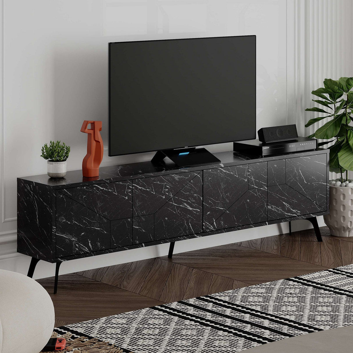 Comodă TV Dune, Diverse culori, 180x30x50 cm - Bendir | SKU: 855DTE3172 | Comodă TV Dune, 180x30x50 cm, varianta Bendir, produs pentru amenajarea locuinței, disponibil online în România la CasaMob