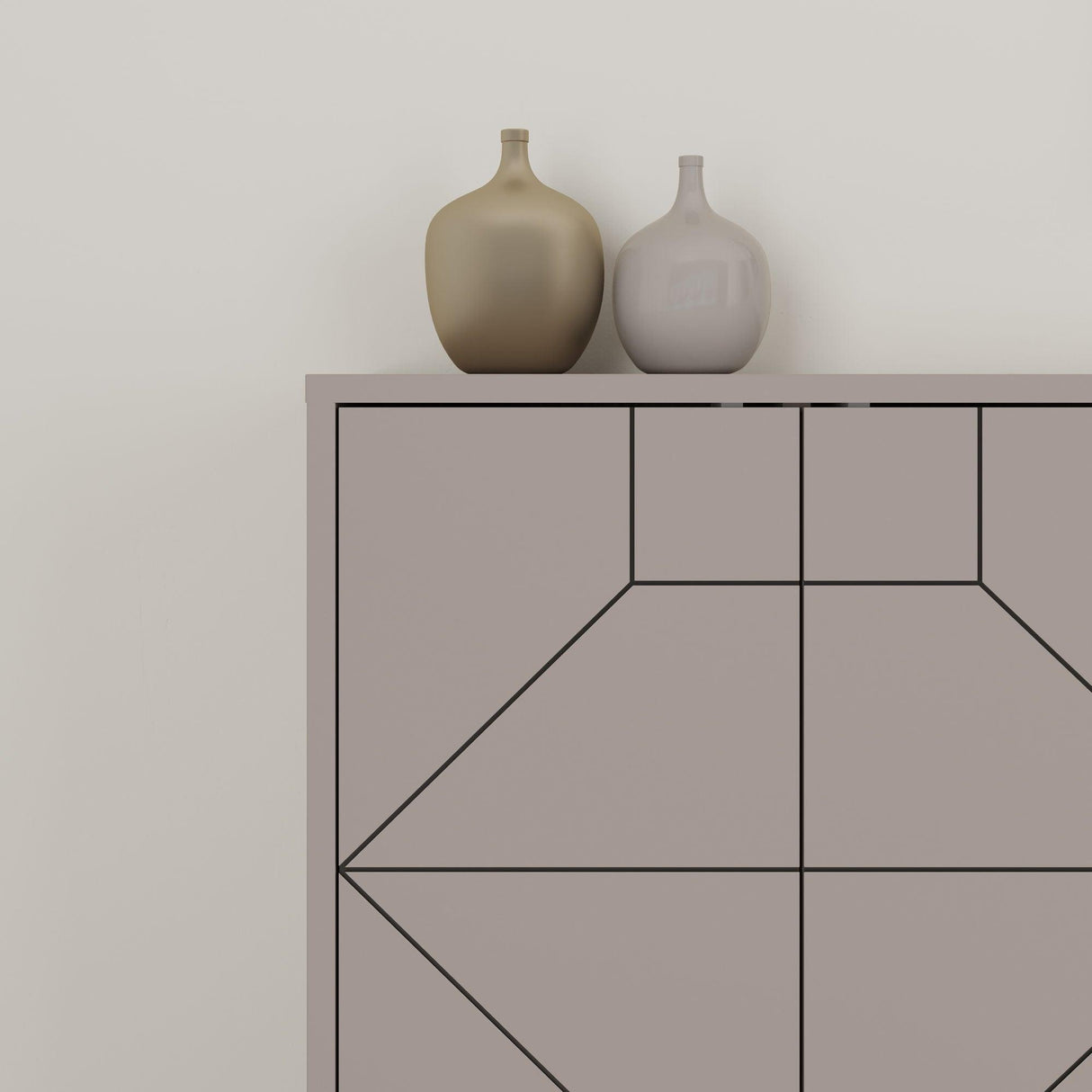 Consola Dune Living cu 6 Usi 184 x 78 x 35 cm - Bej, SKU 855DTE4232