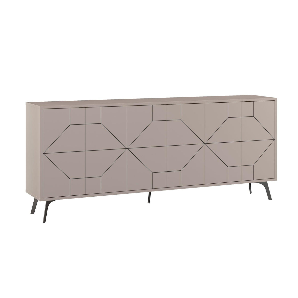 Consola Dune Living cu 6 Usi 184 x 78 x 35 cm - Bej, SKU 855DTE4232