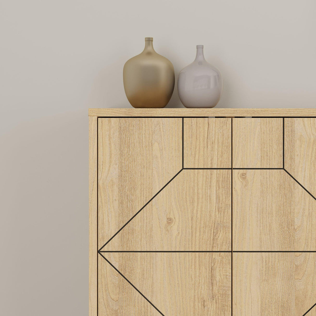 Consola Dune Living cu 6 Usi 184 x 78 x 35 cm - Stejar, SKU 855DTE4232