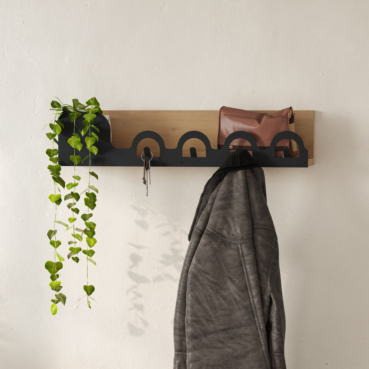 Cuier Liora, Stejar safir, 63x14x14 cm