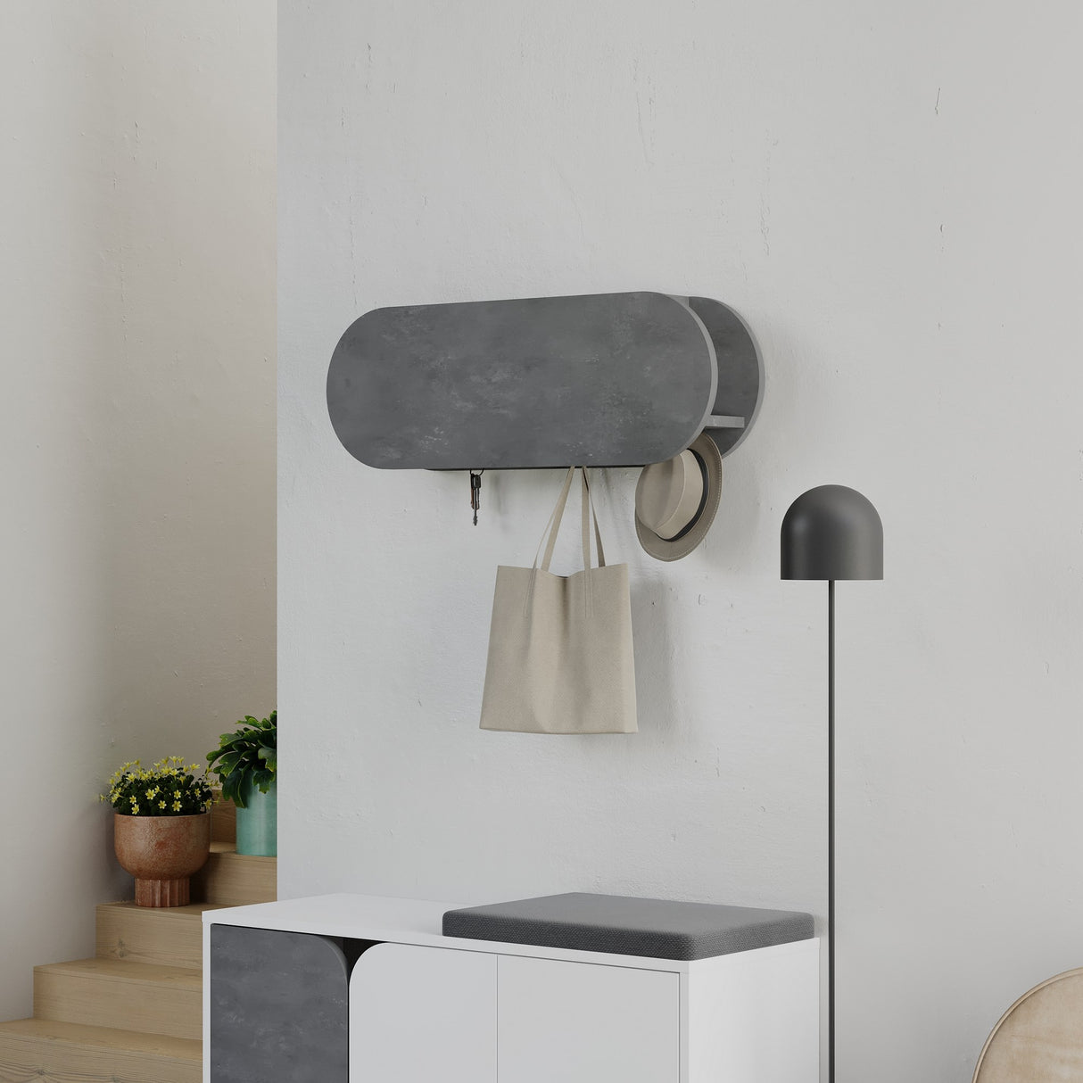 Cuier Kroma, Diverse culori, 84x16x29 cm - Cuier Kroma, Diverse culori, 84x16x29 cm, SKU 855DTE5154, imagine 9
