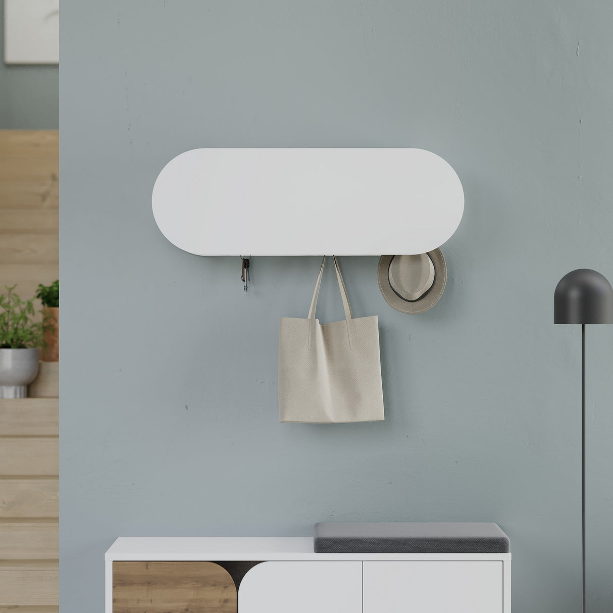 Cuier Kroma, Diverse culori, 84x16x29 cm - Cuier Kroma, Diverse culori, 84x16x29 cm, SKU 855DTE5155, imagine 14