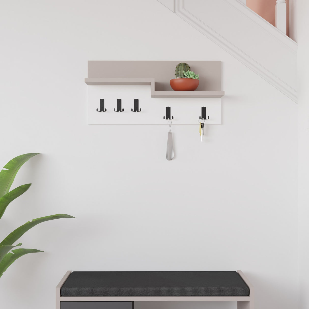 Cuier Harmon, Diverse culori, 65x15x31 cm - Cuier Harmon, Diverse culori, 65x15x31 cm, SKU 855DTE5157, imagine 8