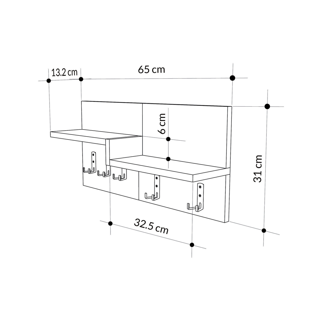 Cuier Harmon, Diverse culori, 65x15x31 cm - Cuier Harmon, Diverse culori, 65x15x31 cm, SKU 855DTE5158, imagine 17