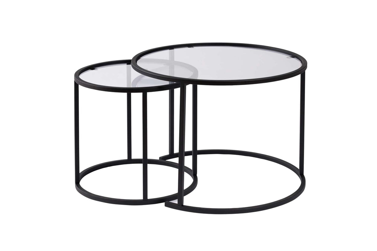 Măsuță de cafea Aurum - 60, 42, Diverse culori, Diverse dimensiuni - Negru - Transparent - 42x42x39 cm | SKU: 857NRD1112 | Măsuță de cafea Aurum - 60, 42, varianta Negru - Transparent - 42x42x39 cm, produs pentru amenajarea locuinței, disponibil online în România la CasaMob