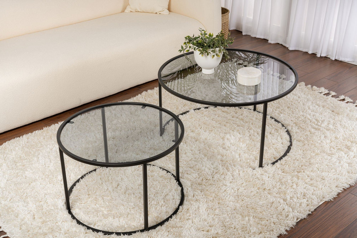 Măsuță de cafea Aurum - 80, 60, Diverse culori, 60x60x39 cm - Negru - Gri | SKU: 857NRD1107 | Măsuță de cafea Aurum - 80, 60, 60x60x39 cm, varianta Negru - Gri, produs pentru amenajarea locuinței, disponibil online în România la CasaMob