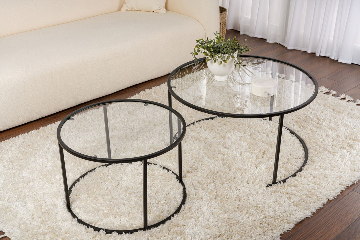 Măsuță de cafea Aurum - 80, 60, Diverse culori, 60x60x39 cm - Negru - Transparent | SKU: 857NRD1109 | Măsuță de cafea Aurum - 80, 60, 60x60x39 cm, varianta Negru - Transparent, produs pentru amenajarea locuinței, disponibil online în România la CasaMob