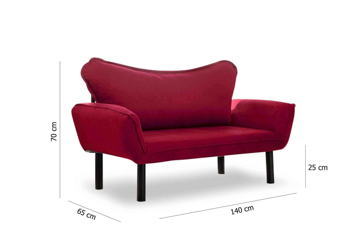 Canapea extensibilă 2 locuri Chatto, Diverse culori, 150x70x75 cm - Bordo | SKU: 859FTN1231 | Canapea extensibilă 2 locuri Chatto, 150x70x75 cm, varianta Bordo, produs pentru amenajarea locuinței, disponibil online în România la CasaMob