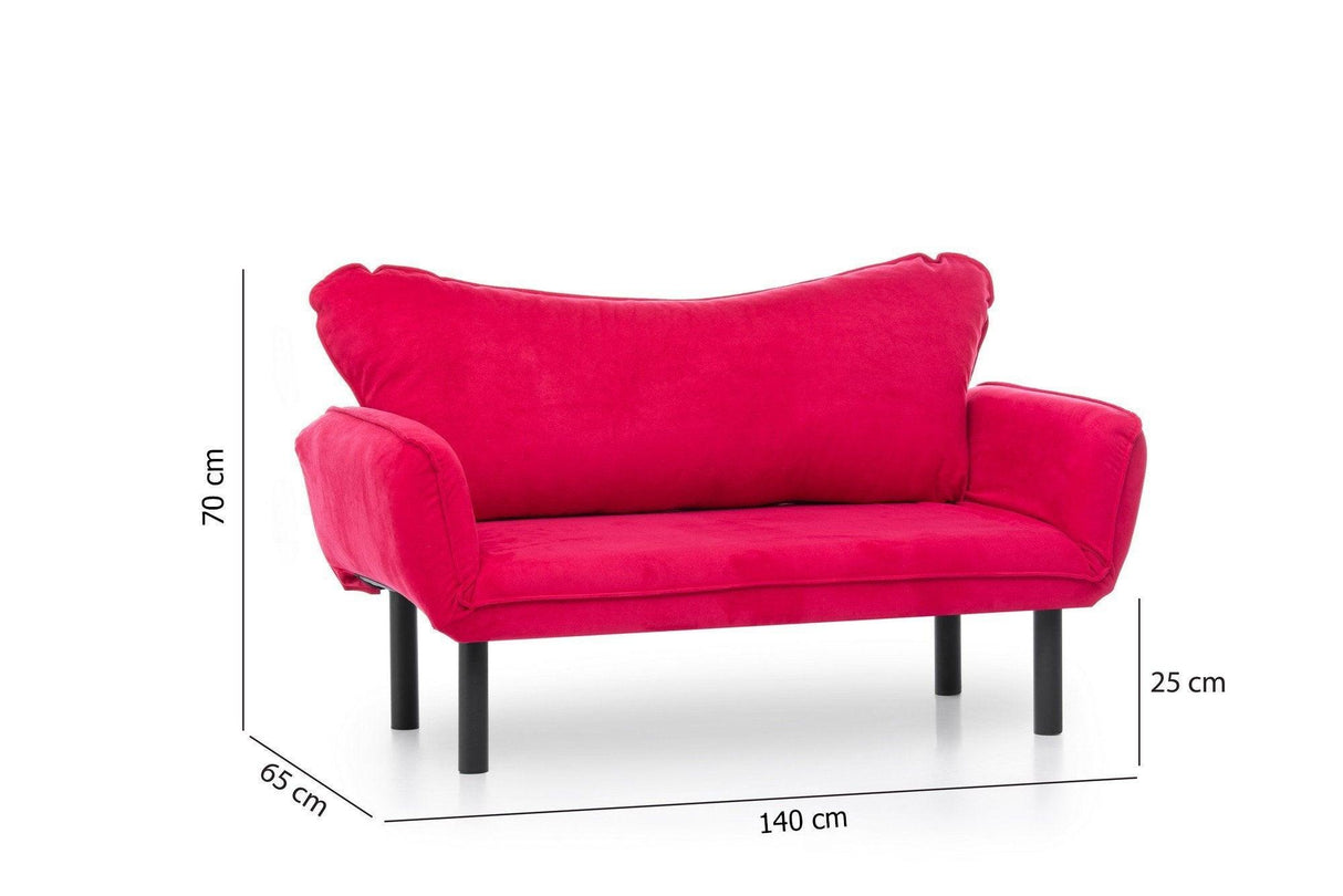 Canapea extensibilă 2 locuri Chatto, Diverse culori, 140x65x70 cm - Fucsia | SKU: 859FTN1240 | Canapea extensibilă 2 locuri Chatto, 140x65x70 cm, varianta Fucsia, produs pentru amenajarea locuinței, disponibil online în România la CasaMob