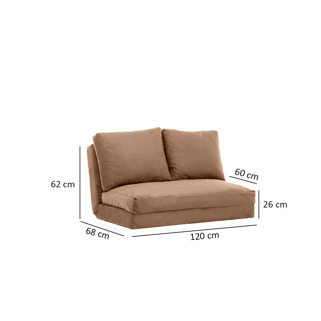 Canapea extensibilă 2 locuri Matilda, Diverse culori, 120x68x26 cm - Maro | SKU: 859FTN1267 | Canapea extensibilă 2 locuri Matilda, 120x68x26 cm, varianta Maro, produs pentru amenajarea locuinței, disponibil online în România la CasaMob