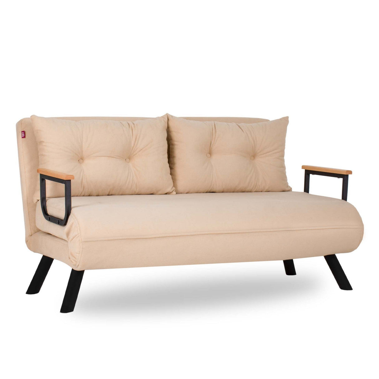Canapea extensibilă 2 locuri Sando, Diverse culori, 133x50x41 cm - Crem | SKU: 859FTN1275 | Canapea extensibilă 2 locuri Sando, 133x50x41 cm, varianta Crem, produs pentru amenajarea locuinței, disponibil online în România la CasaMob