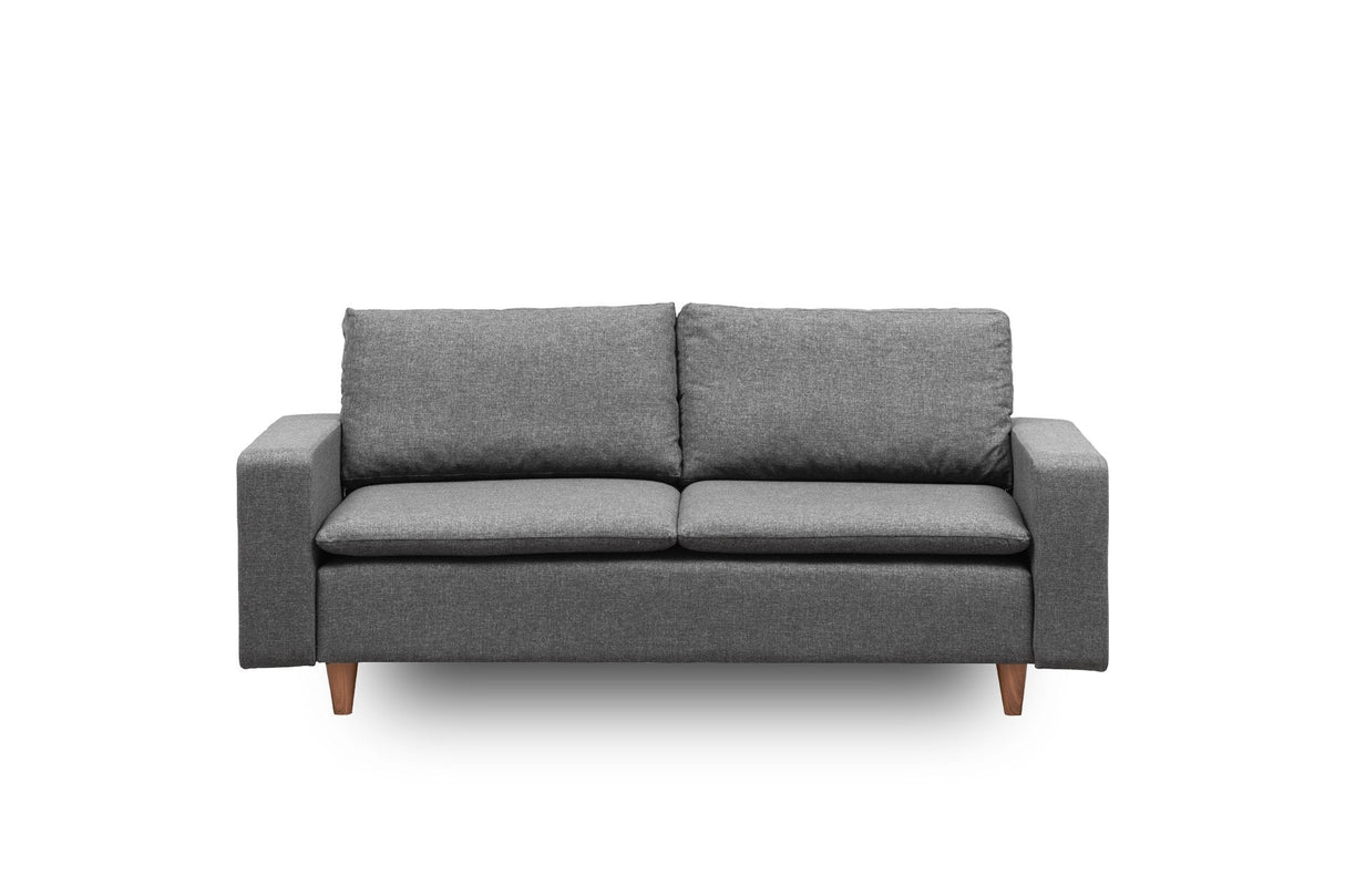 Canapea fixă 2 locuri Lungo, Diverse culori, 150x52x46 cm - Gri închis | SKU: 859FTN1277 | Canapea fixă 2 locuri Lungo, 150x52x46 cm, varianta Gri închis, produs pentru amenajarea locuinței, disponibil online în România la CasaMob