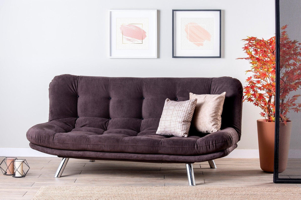 Canapea extensibilă 3 locuri Misa, Diverse culori, 200x105x95 cm - Maro | SKU: 859FTN1311 | Canapea extensibilă 3 locuri Misa, 200x105x95 cm, varianta Maro, produs pentru amenajarea locuinței, disponibil online în România la CasaMob