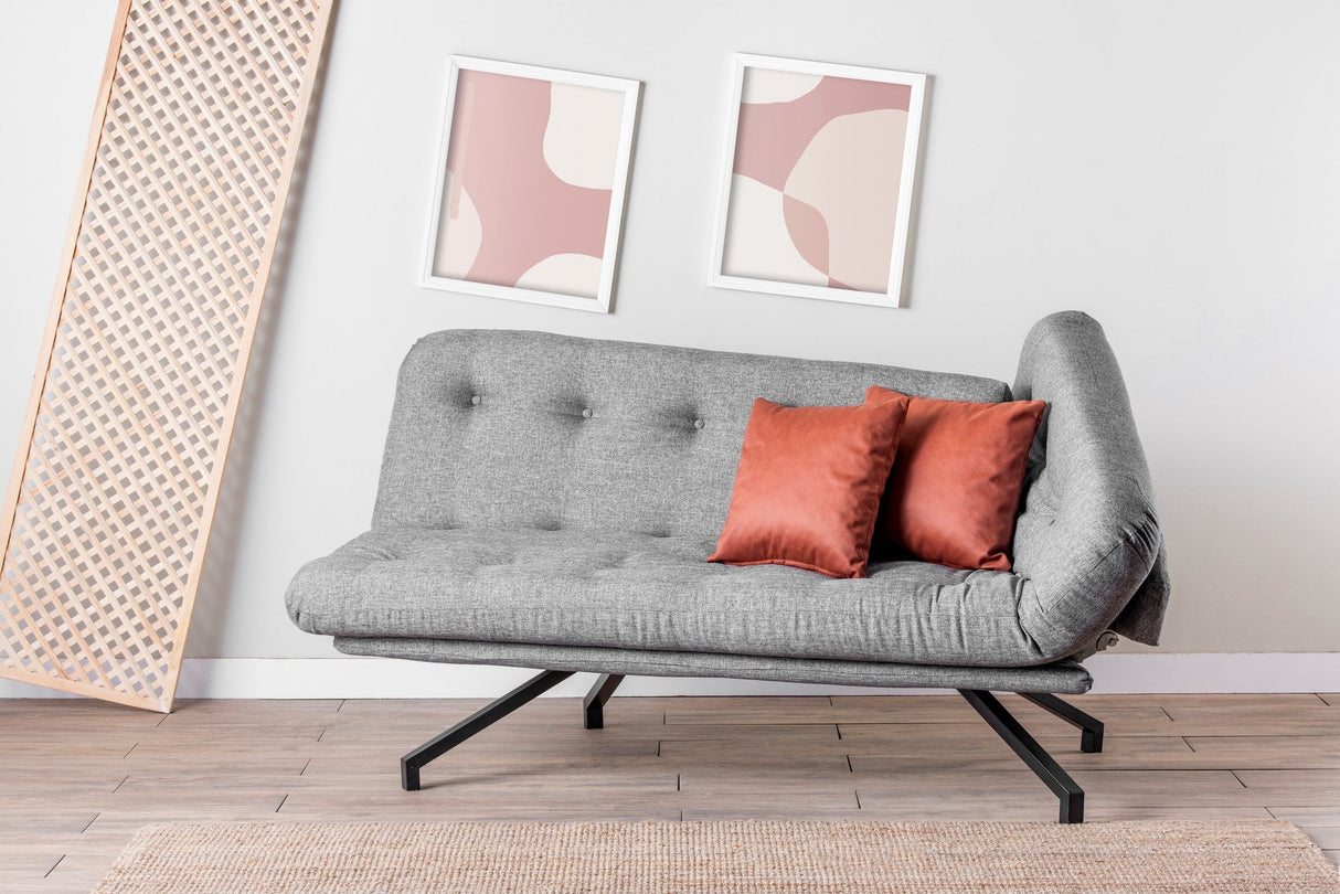 Canapea extensibilă 3 locuri Coxy, Diverse culori, 110x50x43 cm - Gri deschis | SKU: 859FTN1339 | Canapea extensibilă 3 locuri Coxy, 110x50x43 cm, varianta Gri deschis, produs pentru amenajarea locuinței, disponibil online în România la CasaMob