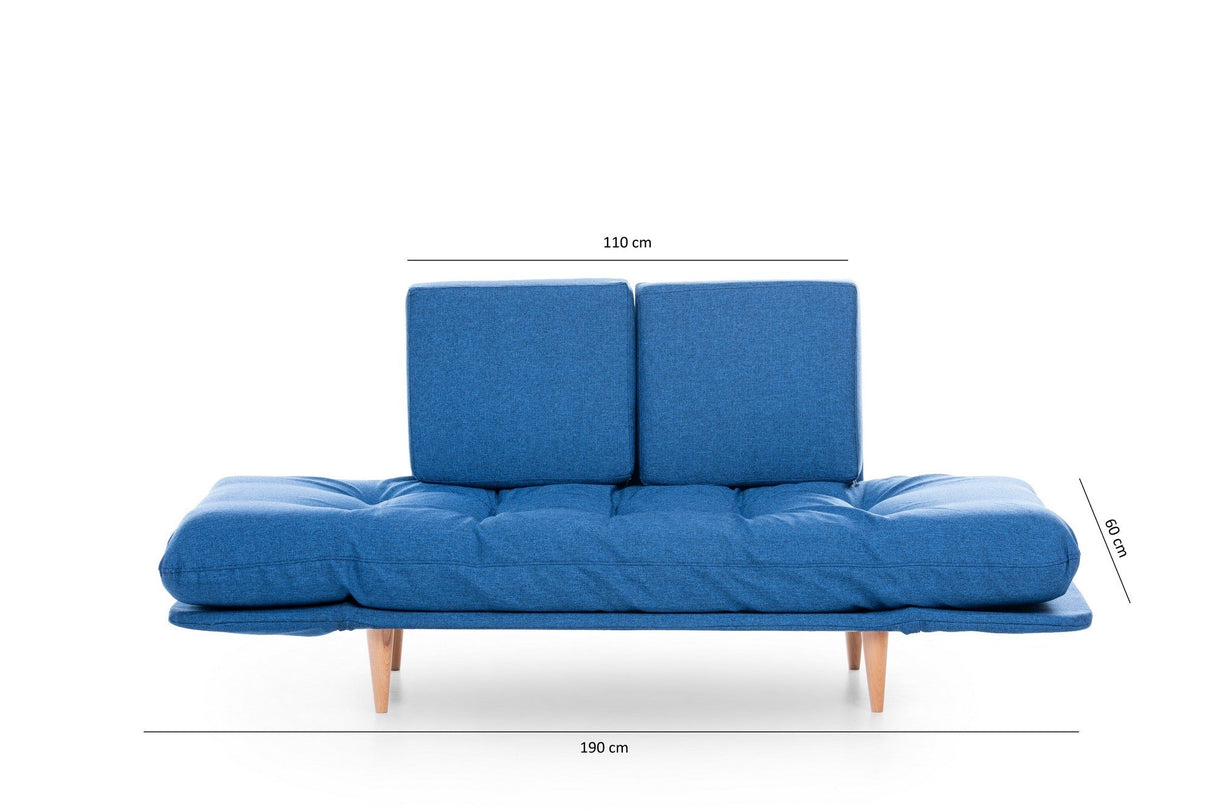 Canapea extensibilă 3 locuri Nina, Diverse culori, 120x60x40 cm - Albastru închis | SKU: 859FTN1351 | Canapea extensibilă 3 locuri Nina, 120x60x40 cm, varianta Albastru închis, produs pentru amenajarea locuinței, disponibil online în România la CasaMob
