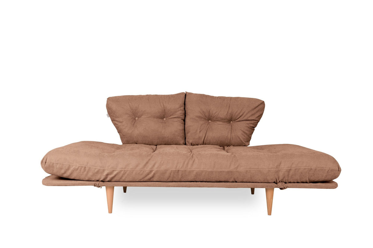Canapea extensibilă 3 locuri Nina, Diverse culori, 120x60x40 cm - Maro deschis | SKU: 859FTN1354 | Canapea extensibilă 3 locuri Nina, 120x60x40 cm, varianta Maro deschis, produs pentru amenajarea locuinței, disponibil online în România la CasaMob