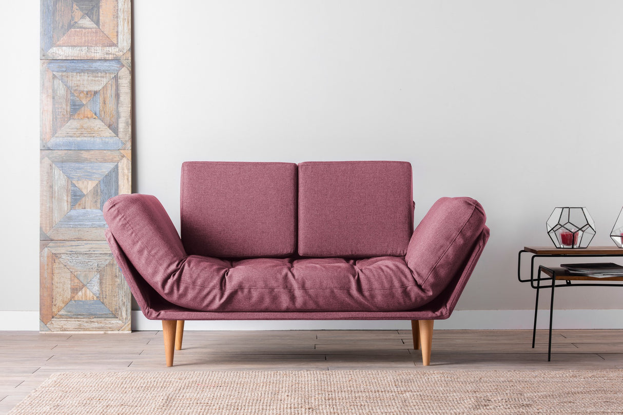 Canapea extensibilă 3 locuri Nina, Diverse culori, 120x60x40 cm - Roșu | SKU: 859FTN1355 | Canapea extensibilă 3 locuri Nina, 120x60x40 cm, varianta Roșu, produs pentru amenajarea locuinței, disponibil online în România la CasaMob