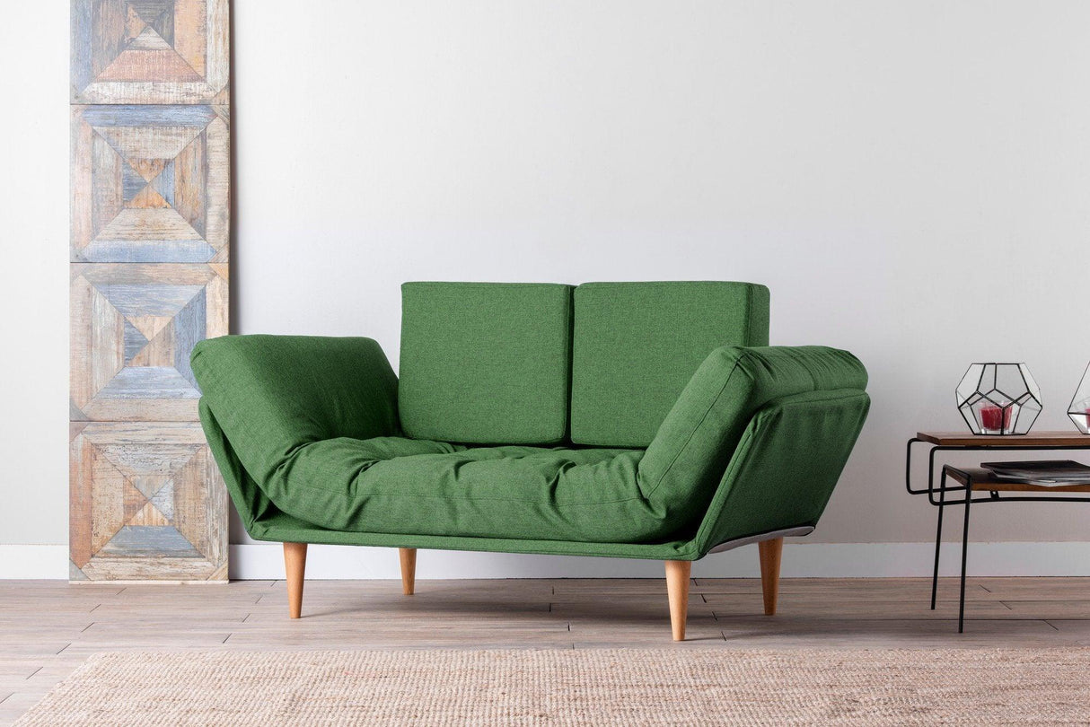 Canapea extensibilă 3 locuri Nina, Diverse culori, 120x60x40 cm - Verde | SKU: 859FTN1356 | Canapea extensibilă 3 locuri Nina, 120x60x40 cm, varianta Verde, produs pentru amenajarea locuinței, disponibil online în România la CasaMob