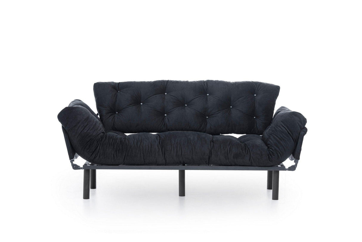 Canapea extensibilă 3 locuri Nitta Triple, Diverse culori, 185x70x85 cm - Negru | SKU: 859FTN1357 | Canapea extensibilă 3 locuri Nitta Triple, 185x70x85 cm, varianta Negru, produs pentru amenajarea locuinței, disponibil online în România la CasaMob