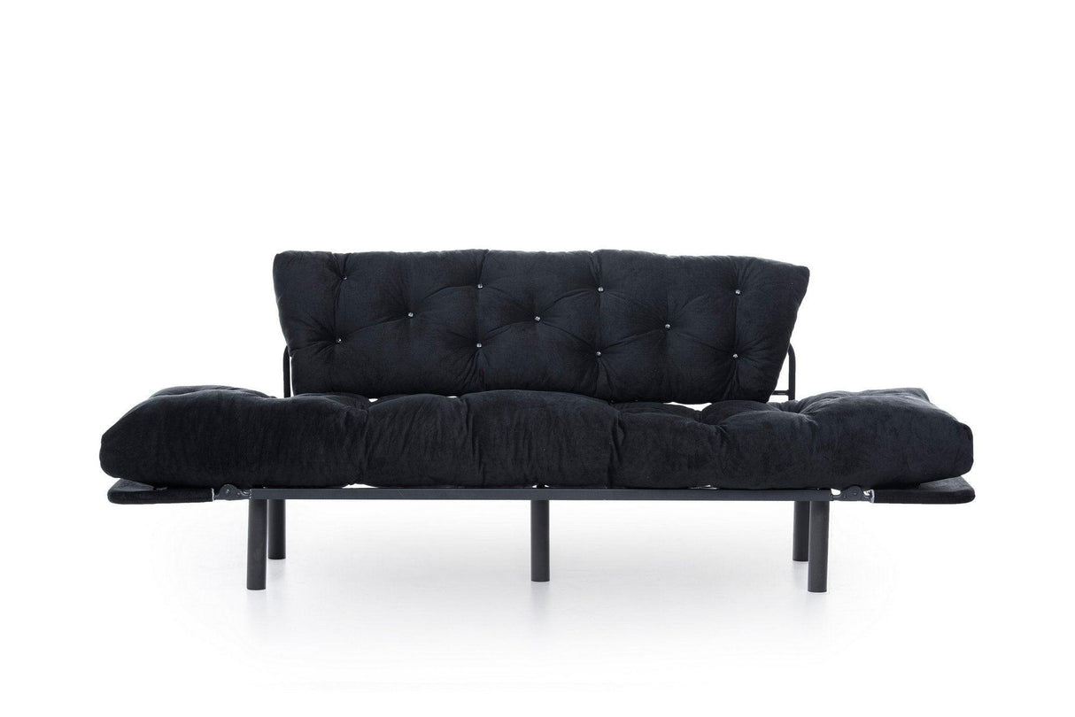 Canapea extensibilă 3 locuri Nitta Triple, Diverse culori, 185x70x85 cm - Negru | SKU: 859FTN1357 | Canapea extensibilă 3 locuri Nitta Triple, 185x70x85 cm, varianta Negru, produs pentru amenajarea locuinței, disponibil online în România la CasaMob
