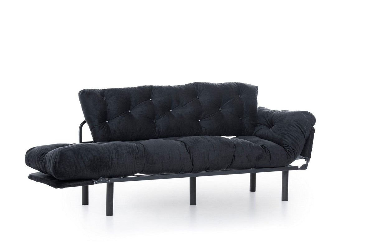 Canapea extensibilă 3 locuri Nitta Triple, Diverse culori, 185x70x85 cm - Negru | SKU: 859FTN1357 | Canapea extensibilă 3 locuri Nitta Triple, 185x70x85 cm, varianta Negru, produs pentru amenajarea locuinței, disponibil online în România la CasaMob
