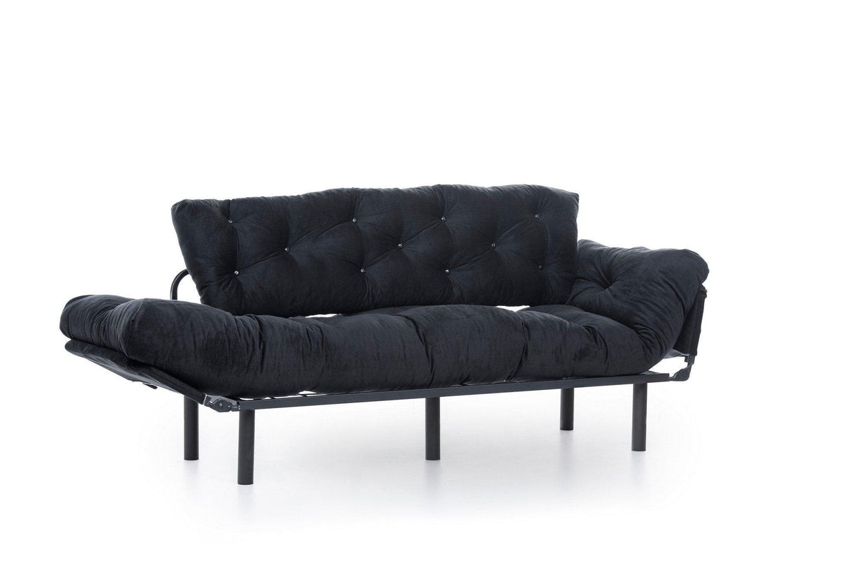 Canapea extensibilă 3 locuri Nitta Triple, Diverse culori, 185x70x85 cm - Negru | SKU: 859FTN1357 | Canapea extensibilă 3 locuri Nitta Triple, 185x70x85 cm, varianta Negru, produs pentru amenajarea locuinței, disponibil online în România la CasaMob