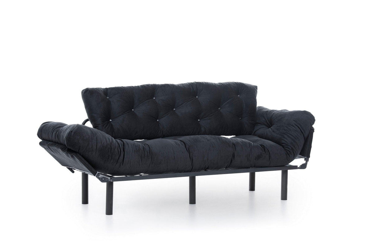 Canapea extensibilă 3 locuri Nitta Triple, Diverse culori, 185x70x85 cm - Negru | SKU: 859FTN1357 | Canapea extensibilă 3 locuri Nitta Triple, 185x70x85 cm, varianta Negru, produs pentru amenajarea locuinței, disponibil online în România la CasaMob