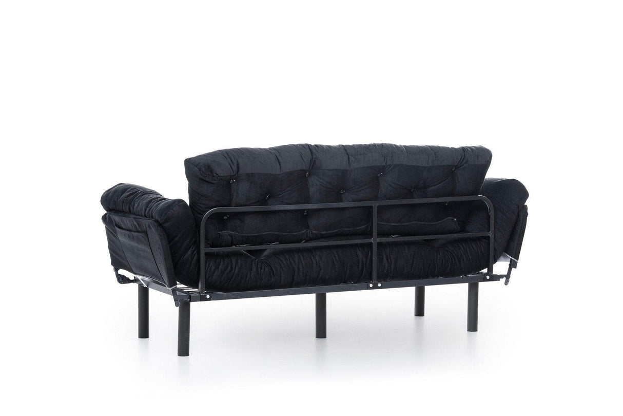 Canapea extensibilă 3 locuri Nitta Triple, Diverse culori, 185x70x85 cm - Negru | SKU: 859FTN1357 | Canapea extensibilă 3 locuri Nitta Triple, 185x70x85 cm, varianta Negru, produs pentru amenajarea locuinței, disponibil online în România la CasaMob