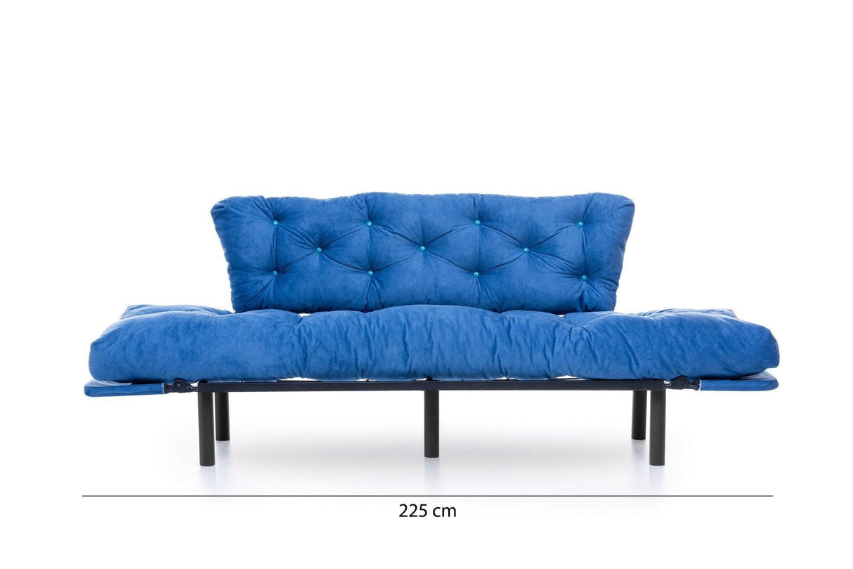 Canapea extensibilă 3 locuri Nitta Triple, Diverse culori, 185x70x85 cm - Albastru | SKU: 859FTN1358 | Canapea extensibilă 3 locuri Nitta Triple, 185x70x85 cm, varianta Albastru, produs pentru amenajarea locuinței, disponibil online în România la CasaMob
