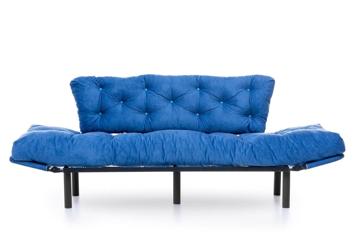 Canapea extensibilă 3 locuri Nitta Triple, Diverse culori, 185x70x85 cm - Albastru | SKU: 859FTN1358 | Canapea extensibilă 3 locuri Nitta Triple, 185x70x85 cm, varianta Albastru, produs pentru amenajarea locuinței, disponibil online în România la CasaMob