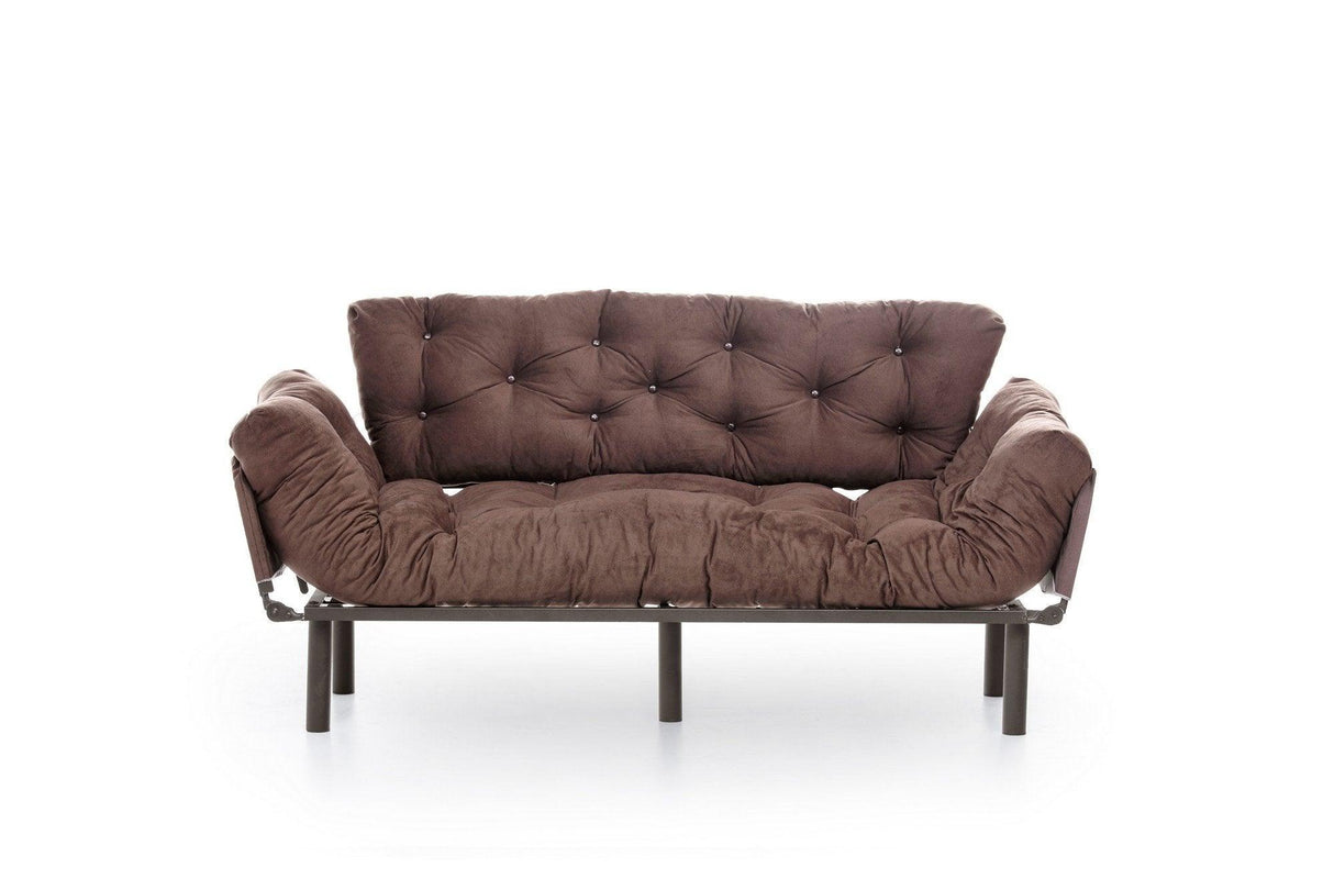 Canapea extensibilă 3 locuri Nitta Triple, Diverse culori, 185x70x85 cm - Maro | SKU: 859FTN1359 | Canapea extensibilă 3 locuri Nitta Triple, 185x70x85 cm, varianta Maro, produs pentru amenajarea locuinței, disponibil online în România la CasaMob