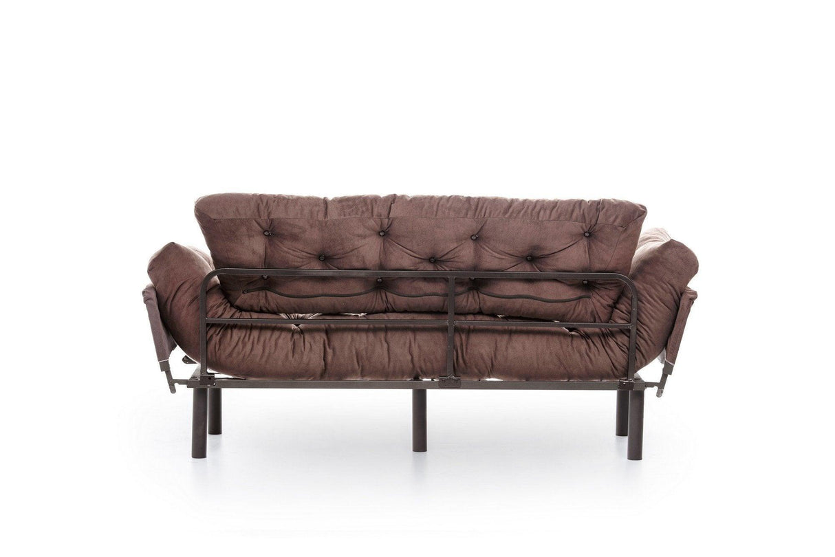 Canapea extensibilă 3 locuri Nitta Triple, Diverse culori, 185x70x85 cm - Maro | SKU: 859FTN1359 | Canapea extensibilă 3 locuri Nitta Triple, 185x70x85 cm, varianta Maro, produs pentru amenajarea locuinței, disponibil online în România la CasaMob