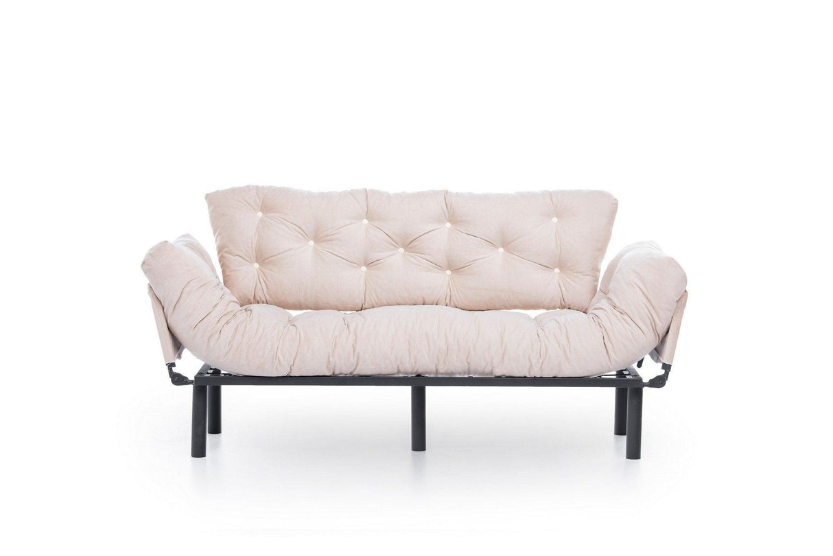 Canapea extensibilă 3 locuri Nitta Triple, Diverse culori, 185x70x85 cm - Crem | SKU: 859FTN1360 | Canapea extensibilă 3 locuri Nitta Triple, 185x70x85 cm, varianta Crem, produs pentru amenajarea locuinței, disponibil online în România la CasaMob