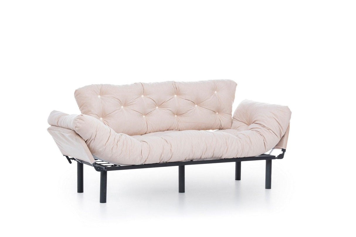 Canapea extensibilă 3 locuri Nitta Triple, Diverse culori, 185x70x85 cm - Crem | SKU: 859FTN1360 | Canapea extensibilă 3 locuri Nitta Triple, 185x70x85 cm, varianta Crem, produs pentru amenajarea locuinței, disponibil online în România la CasaMob