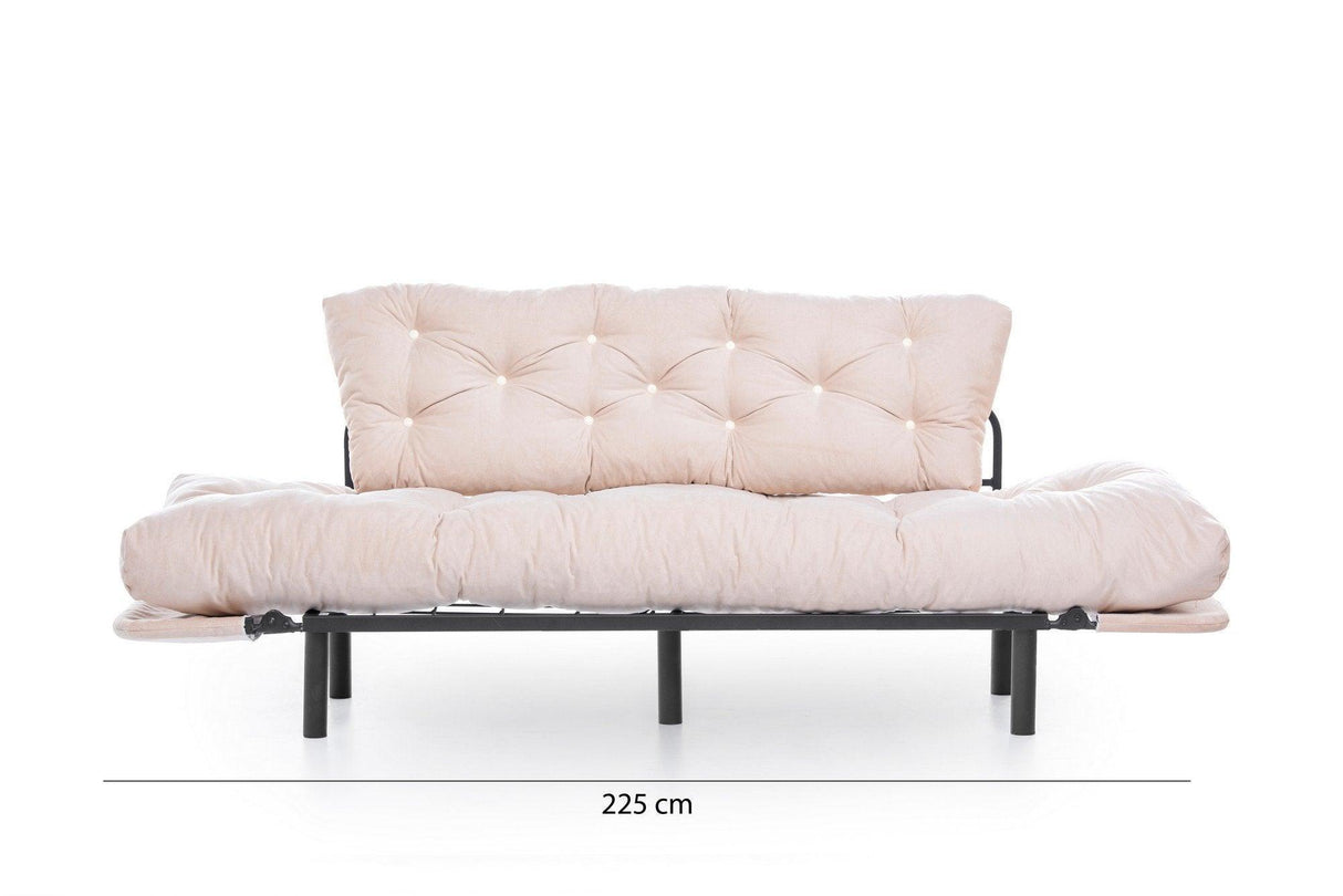 Canapea extensibilă 3 locuri Nitta Triple, Diverse culori, 185x70x85 cm - Crem | SKU: 859FTN1360 | Canapea extensibilă 3 locuri Nitta Triple, 185x70x85 cm, varianta Crem, produs pentru amenajarea locuinței, disponibil online în România la CasaMob