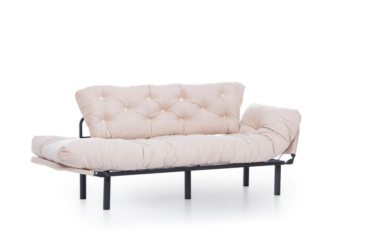 Canapea extensibilă 3 locuri Nitta Triple, Diverse culori, 185x70x85 cm - Crem | SKU: 859FTN1360 | Canapea extensibilă 3 locuri Nitta Triple, 185x70x85 cm, varianta Crem, produs pentru amenajarea locuinței, disponibil online în România la CasaMob