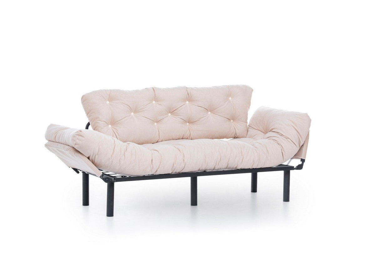 Canapea extensibilă 3 locuri Nitta Triple, Diverse culori, 185x70x85 cm - Crem | SKU: 859FTN1360 | Canapea extensibilă 3 locuri Nitta Triple, 185x70x85 cm, varianta Crem, produs pentru amenajarea locuinței, disponibil online în România la CasaMob