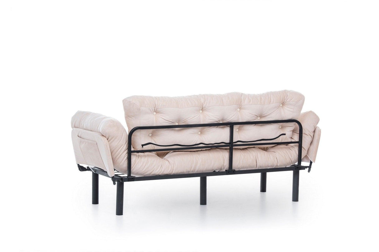 Canapea extensibilă 3 locuri Nitta Triple, Diverse culori, 185x70x85 cm - Crem | SKU: 859FTN1360 | Canapea extensibilă 3 locuri Nitta Triple, 185x70x85 cm, varianta Crem, produs pentru amenajarea locuinței, disponibil online în România la CasaMob