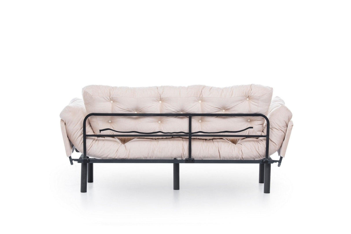 Canapea extensibilă 3 locuri Nitta Triple, Diverse culori, 185x70x85 cm - Crem | SKU: 859FTN1360 | Canapea extensibilă 3 locuri Nitta Triple, 185x70x85 cm, varianta Crem, produs pentru amenajarea locuinței, disponibil online în România la CasaMob