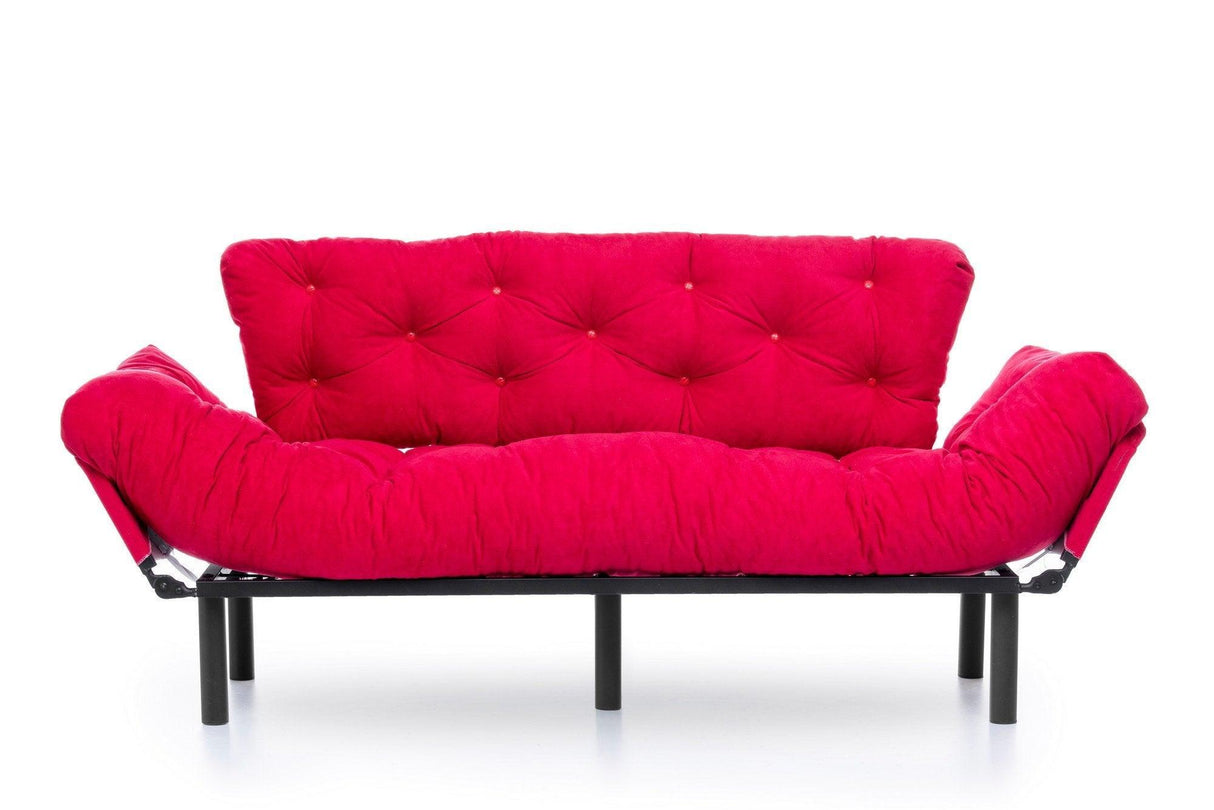Canapea extensibilă 3 locuri Nitta Triple, Diverse culori, 185x70x85 cm - Fucsia | SKU: 859FTN1361 | Canapea extensibilă 3 locuri Nitta Triple, 185x70x85 cm, varianta Fucsia, produs pentru amenajarea locuinței, disponibil online în România la CasaMob