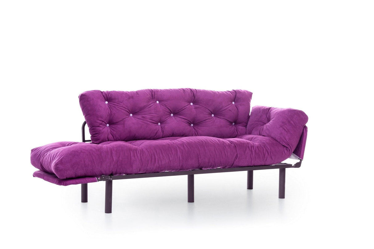 Canapea extensibilă 3 locuri Nitta Triple, Diverse culori, 185x70x85 cm - Mov | SKU: 859FTN1366 | Canapea extensibilă 3 locuri Nitta Triple, 185x70x85 cm, varianta Mov, produs pentru amenajarea locuinței, disponibil online în România la CasaMob