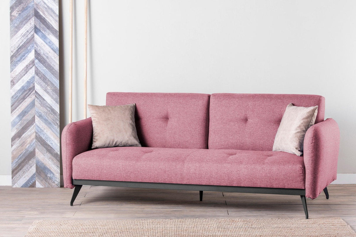 Canapea extensibilă 3 locuri Ron, Diverse culori, 190x65x43 cm - Roz | SKU: 859FTN1367 | Canapea extensibilă 3 locuri Ron, 190x65x43 cm, varianta Roz, produs pentru amenajarea locuinței, disponibil online în România la CasaMob