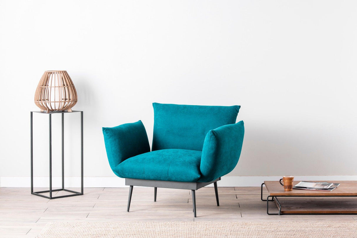 Fotoliu Oasis, 90x80x95 cm - Verde Petrol, SKU 859FTN1718