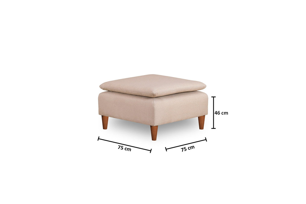 Taburet Lungo, Diverse culori, 75x75x46 cm - Crem | SKU: 859FTN1939 | Taburet Lungo, 75x75x46 cm, varianta Crem, produs pentru amenajarea locuinței, disponibil online în România la CasaMob
