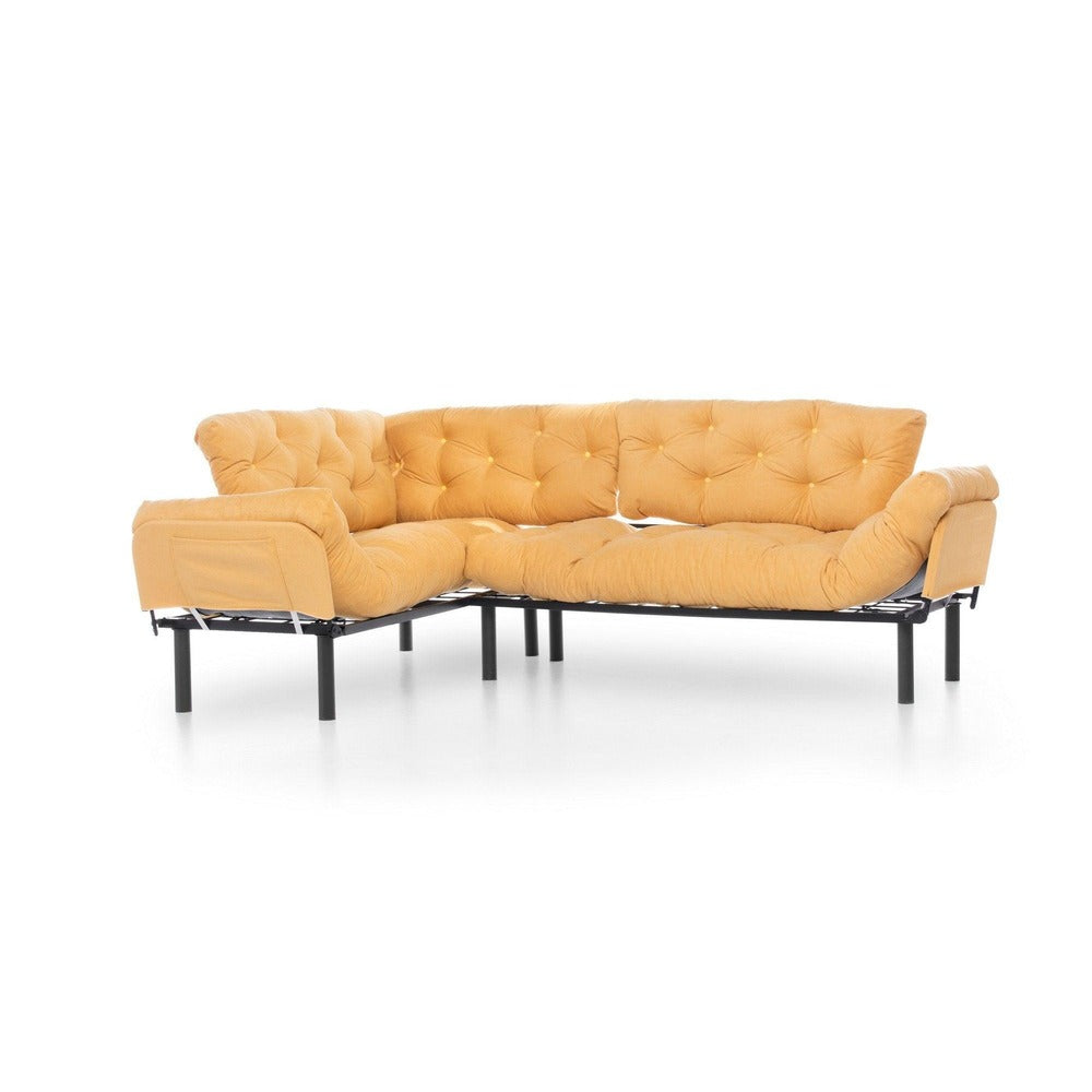 Canapea extensibilă de colț Mocca, interschimbabil, Diverse culori, 147x53x45 cm - Galben | SKU: 859FTN2014 | Canapea extensibilă de colț Mocca, interschimbabil, 147x53x45 cm, varianta Galben, produs pentru amenajarea locuinței, disponibil online în România la CasaMob