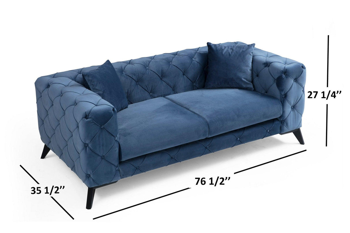 Canapea fixă Como, Diverse culori, Diverse configurații, Diverse dimensiuni - Albastru - Nespecificată - 2 locuri | SKU: 859FTN2033 | Canapea fixă Como, varianta Albastru - Nespecificată - 2 locuri, produs pentru amenajarea locuinței, disponibil online în România la CasaMob