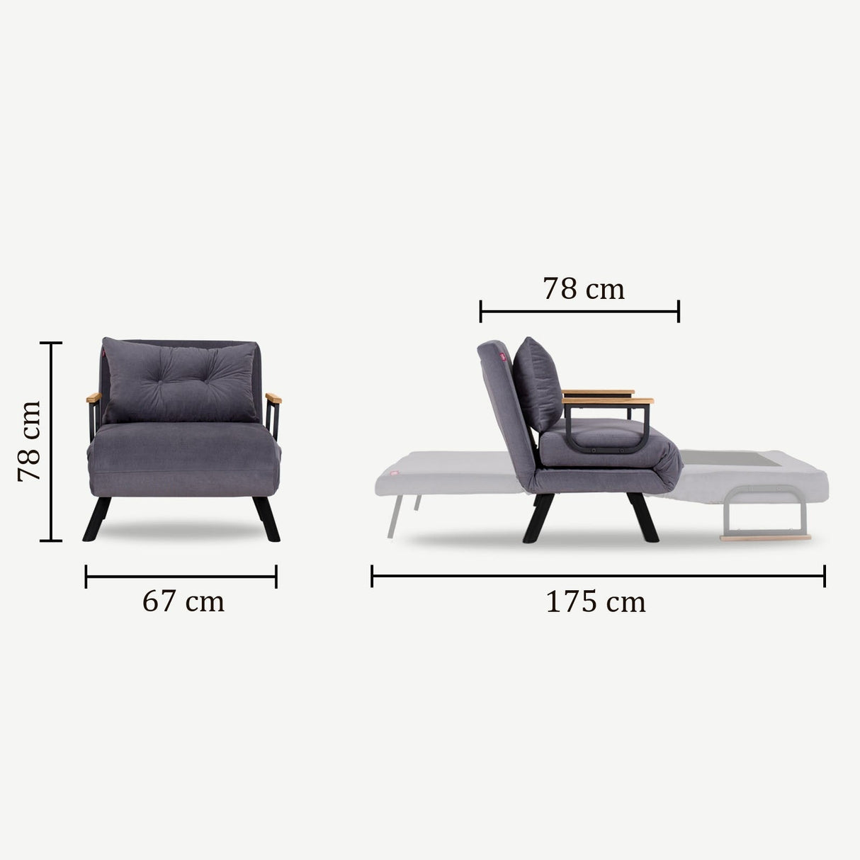 Fotoliu extensibil Sando Single, Diverse culori, Diverse dimensiuni - Maroon - 67x50x41 cm | SKU: 859FTN2327 | Fotoliu extensibil Sando Single, varianta Maroon - 67x50x41 cm, produs pentru amenajarea locuinței, disponibil online în România la CasaMob
