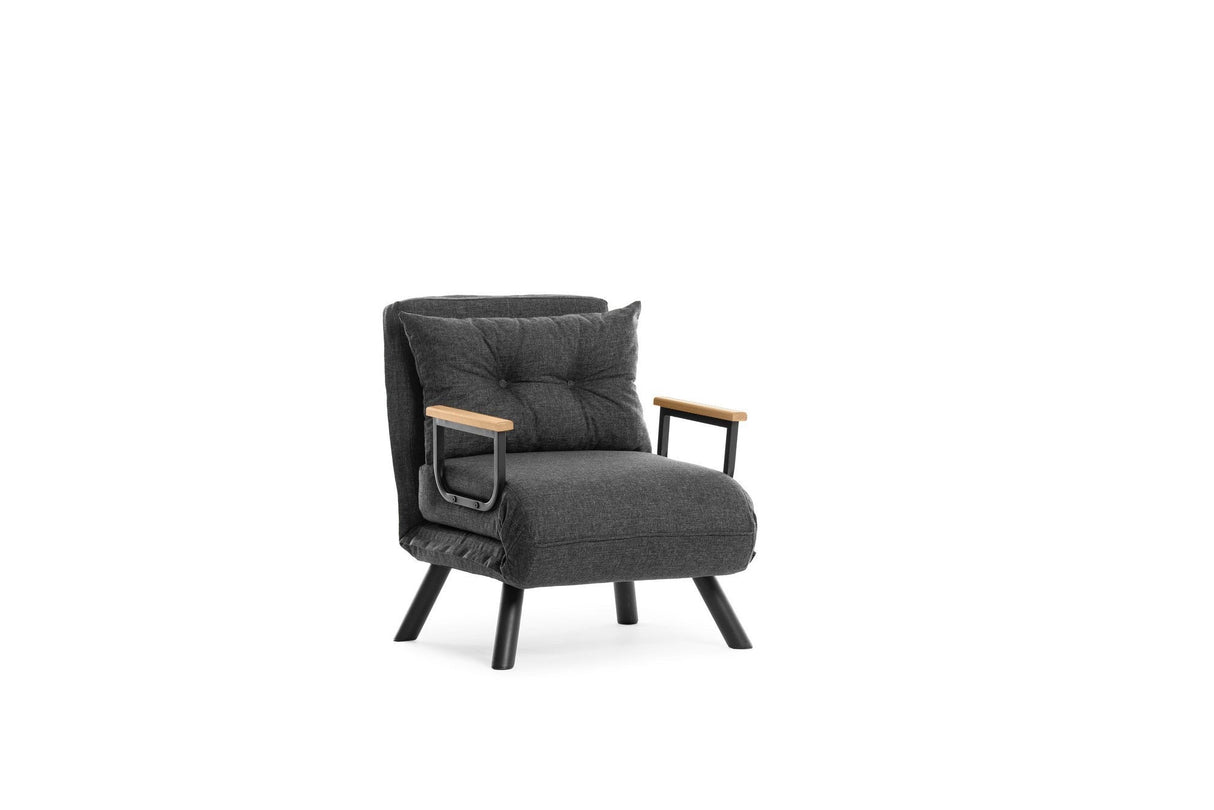 Fotoliu extensibil Sando Single, Diverse culori, Diverse dimensiuni - Gri închis - 67x50x41 cm | SKU: 859FTN2820 | Fotoliu extensibil Sando Single, varianta Gri închis - 67x50x41 cm, produs pentru amenajarea locuinței, disponibil online în România la CasaMob